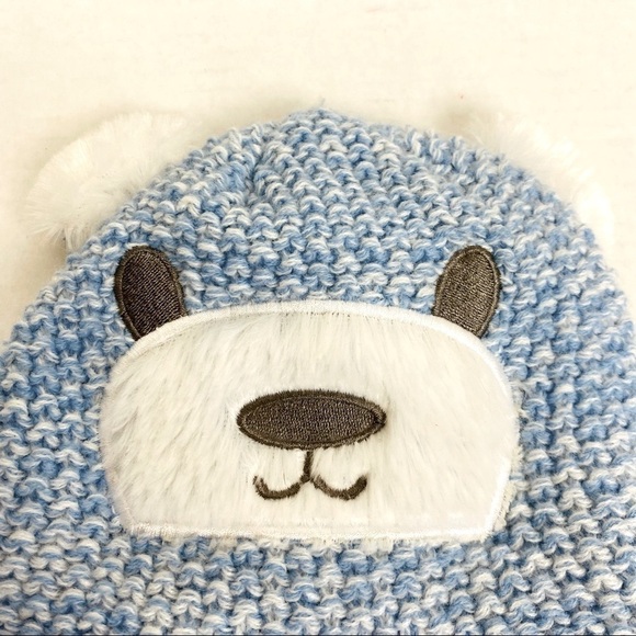 Toby & Me Polar Bear Knit Beanie Size 12-24 Months - Picture 2 of 8